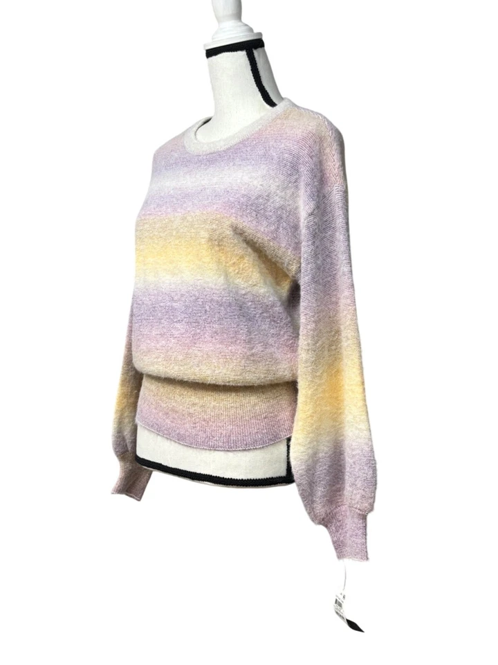 INC International Concepts Women’s Space Dyed Striped Crew Neck Sweater, Sz. M - Image 3 of 4