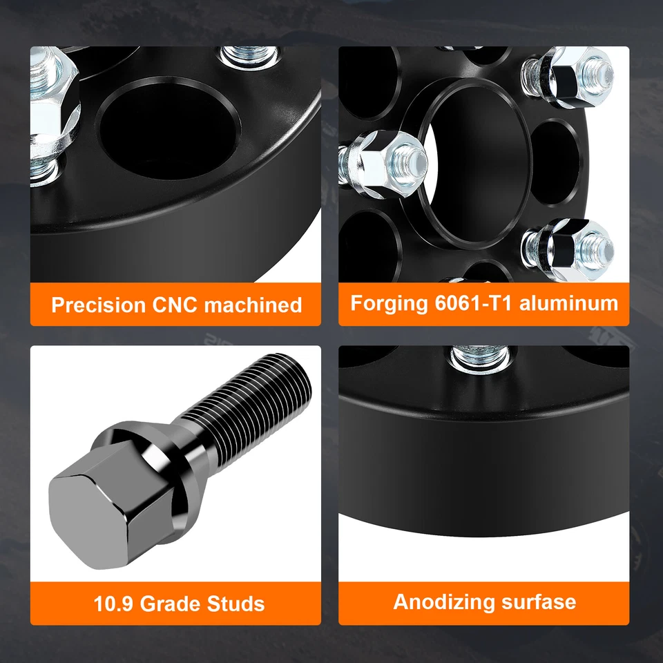 4x espaciadores de rueda centrados en el cubo de 1,5" para Dodge Neon Chrysler Sebring 1995-2005 5x100 Foto 3 de 4