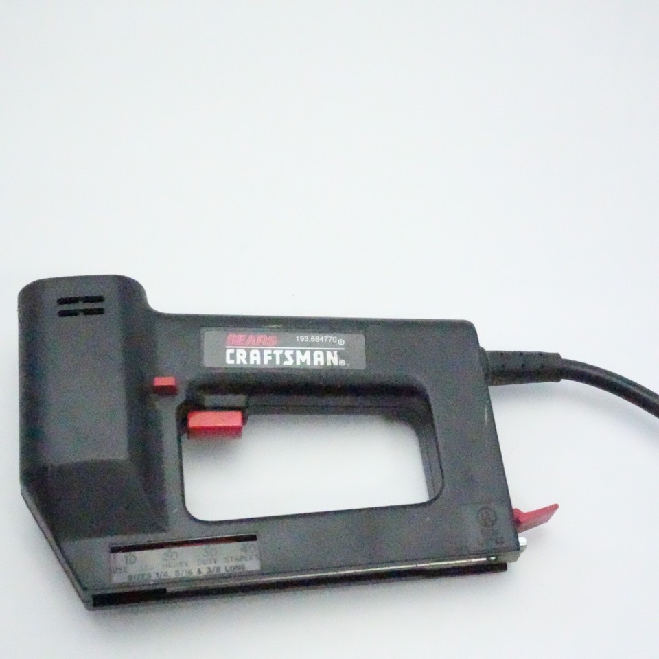 Sears Craftsman Electric Stapler Model 193.684770 Staple Gun Made in USA eBay