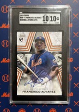 Francisco Alvarez  10 / 10 Baseball Stars Auto RC 2023 Topps Series 1 BSA-FA SGC
