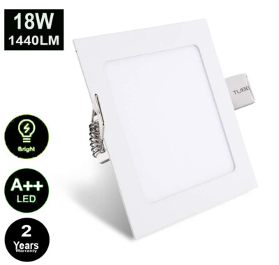 18W LED ECKIG Deckeneinbaustrahler Flachbildschirm Einbauleuchte Ultra Slim Kaltweiß 225MM