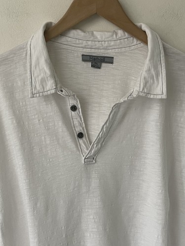 Method Men’s XXL White Casual Polo Shirt 100% Cotton Short Sleeve Pullover - Picture 2 of 9