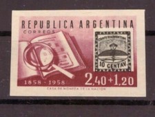 South America Argentina Minr 670 Cut And Color Change Read