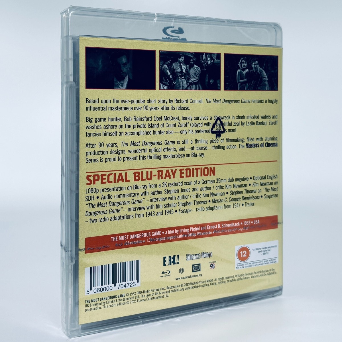 The Most Dangerous Game Region B Blu-ray Eureka Wallace Worsley