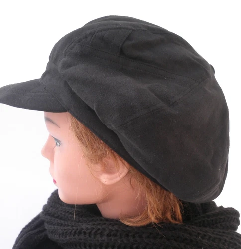 Damen Schirmmütze gefüttert 2 Farben Ballonmütze Schirmmützen Übergangsmütze Cap