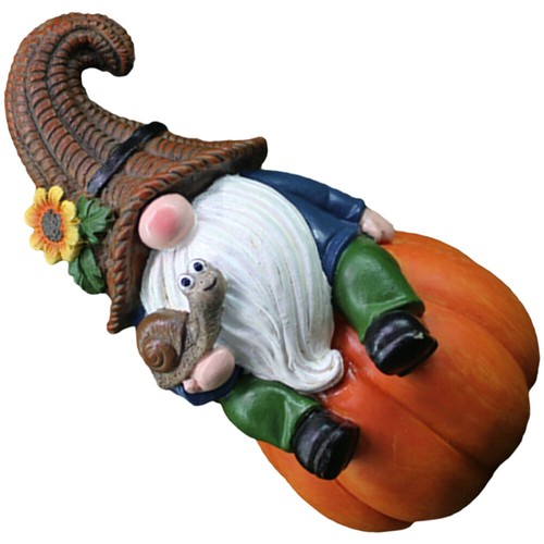 4 Count Dwarf Ornaments Thanksgiving Gnomes Outdoor Decorations Garden Statue - Picture 10 of 12