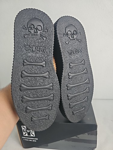 Scarpe stringate TUK oro rosa alare Casbah Creeper da donna taglia US 10 da uomo taglia 8 - Foto 9 di 9