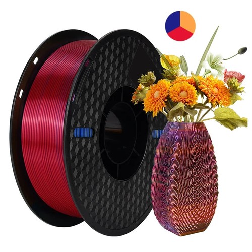 Filament Silk PLA 3 Color for 3D Printing Plastic 3D Printer Tricolor Materials - 第 13/18 張圖片