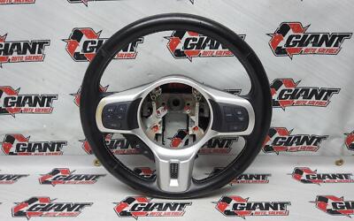 09 10 11 12 13 14 15 MITSUBISHI LANCER EVOLUTION X BLACK LEATHER STEERING WHEEL
