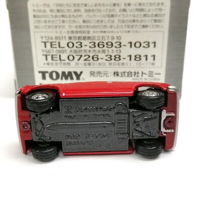 TOMICA LIMITED TL Subaru R-2 1/54 TOMY NEW RED 9 R2 | eBay