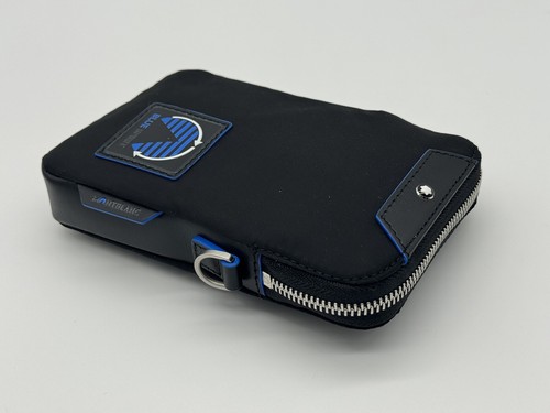 MONTBLANC SCHWARZ BLAU SPIRIT MINI UMSCHLAG CROSSBODY TASCHE NEU 100 % ORIGINAL UVP 580 $ - Bild 11 von 12