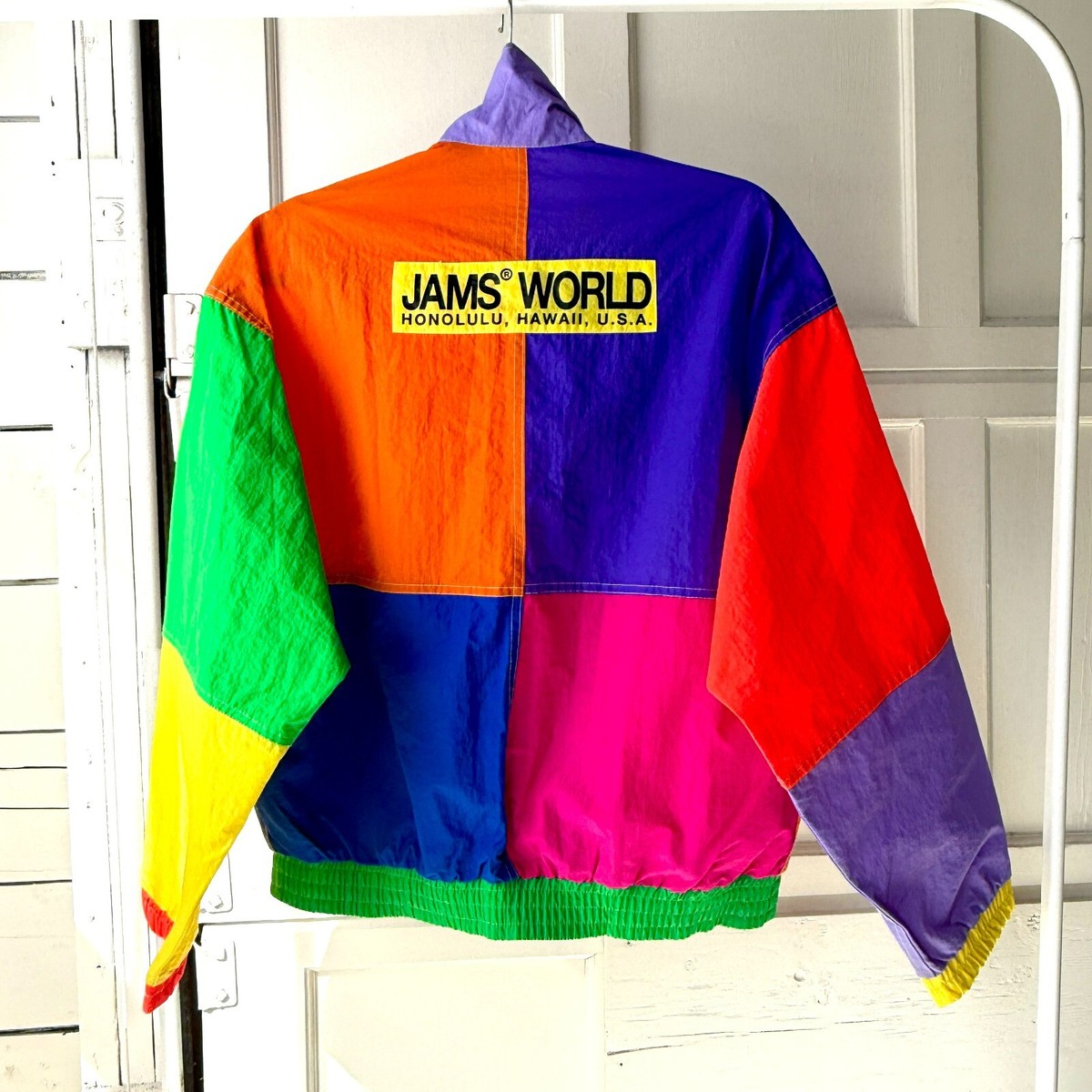 ジャケット・アウター KUBO PARTY Pac-Man Colorblock Japanese Print Men's Size L Windbreaker