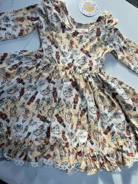 open lace back dress Piano Dress for Little Juniors Birthday Party Dresses, White / 14
