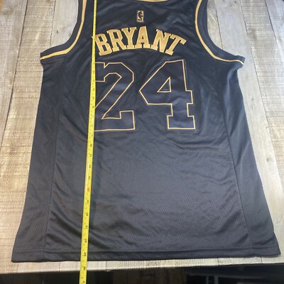 Los Angeles Lakers 24 Kobe Bryant Golden Edition Size 48 Black | eBay