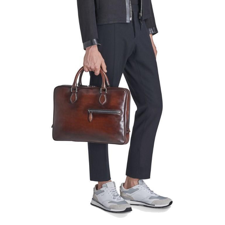 Genuine Berluti F007 Patine Leather Briefcase Bag [Limited Genuine Berluti F007 Patine Leather Briefcase Bag [Limited