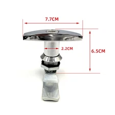 1 Set Car T-Handle Door Cover Latch w/ Keys Lid Lock For Truck RV Shell Camper