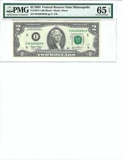 2003 $2 FRN FR1937-I PMG 65 EPQ, Minneapolis, * Note S/N I04202602*!!!