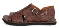 PREMIUM SIDREY Mens Mexican Sandals PIHUAMO Handcrafted - Brown Huaraches