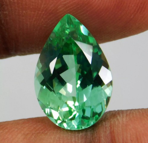 Greenish Blue SAPPHIRE Pear Cut 10-12 Ct Natural EGL Certified A+ Loose Gemstone - Picture 3 of 9