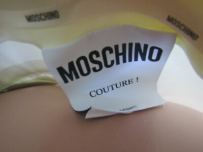 NWT Moschino Couture! White Wide Leg Pant Size 8/42 Retail