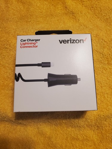 Verizon 12W Car Charger Iphone Ipad MFI Certified Lightning C