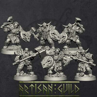 Dwarven Defenders | Dwarf Modular Miniatures miniature for Tabletop games like D