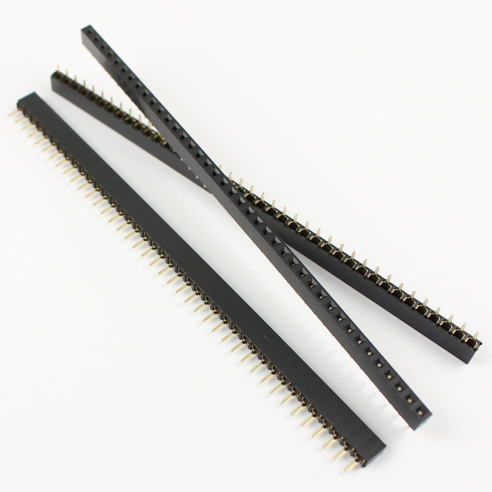 1pcs 2 54mm passo 40 pin femmina singola fila dritta striscia testata corta #A6 26