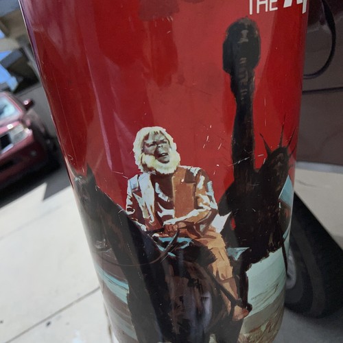1967 Vintage Planet Of The Apes Cheinco Trash Can Waste Basket Metal Cornelius + - Picture 5 of 6