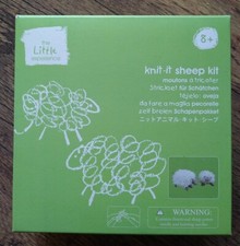 KNIT IT SHEEP KIT CHILD CRAFT KIT 8 - 12 YEARS KNIT 2 FLUFFY SHEEP