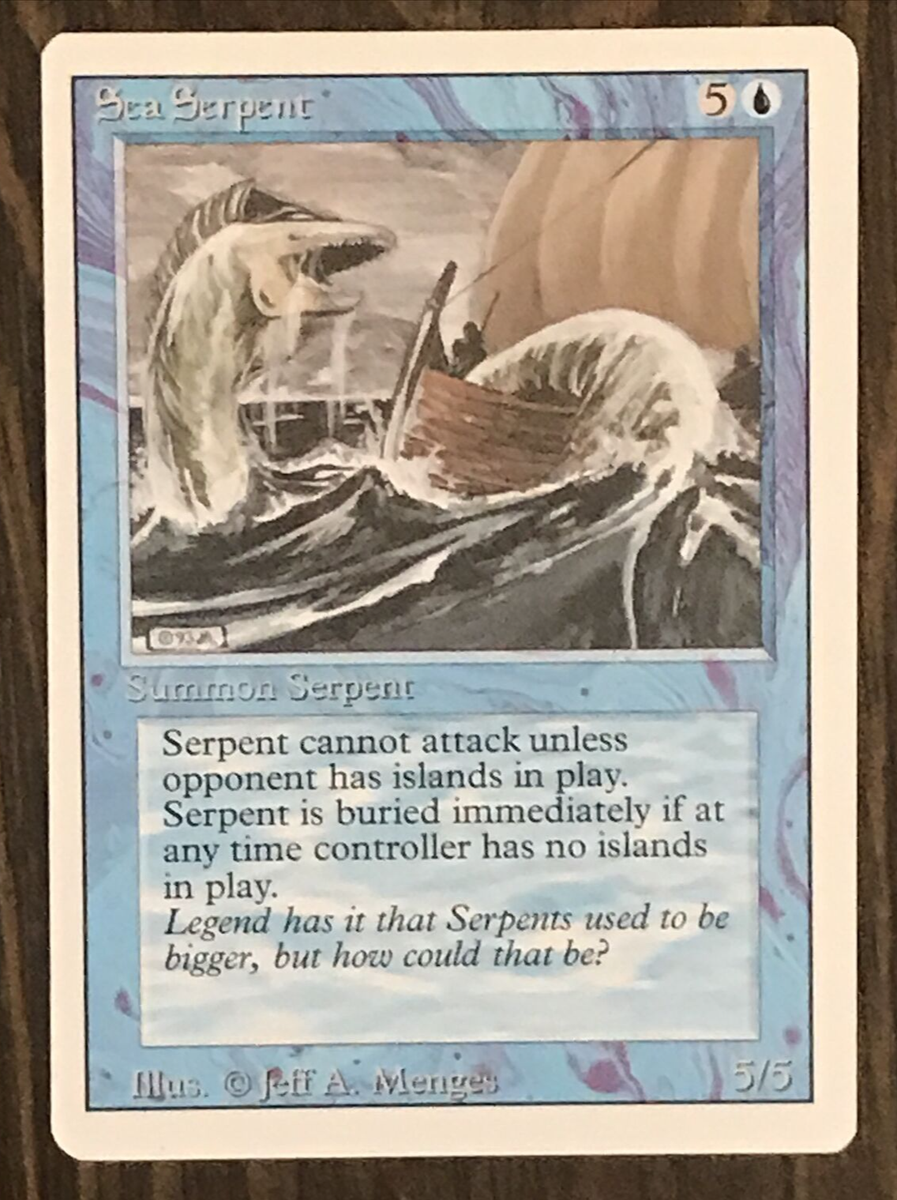 MTG - Magic the Gathering - Revised Edition (1994) - Sca Serpent