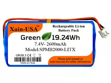 7.4V 2600mAh Spektrum SPMB2000LITX  Replacement Battery for models DX7,DX8,DX9