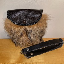 Scottish Leather And Fur Kilt Bag Sporran