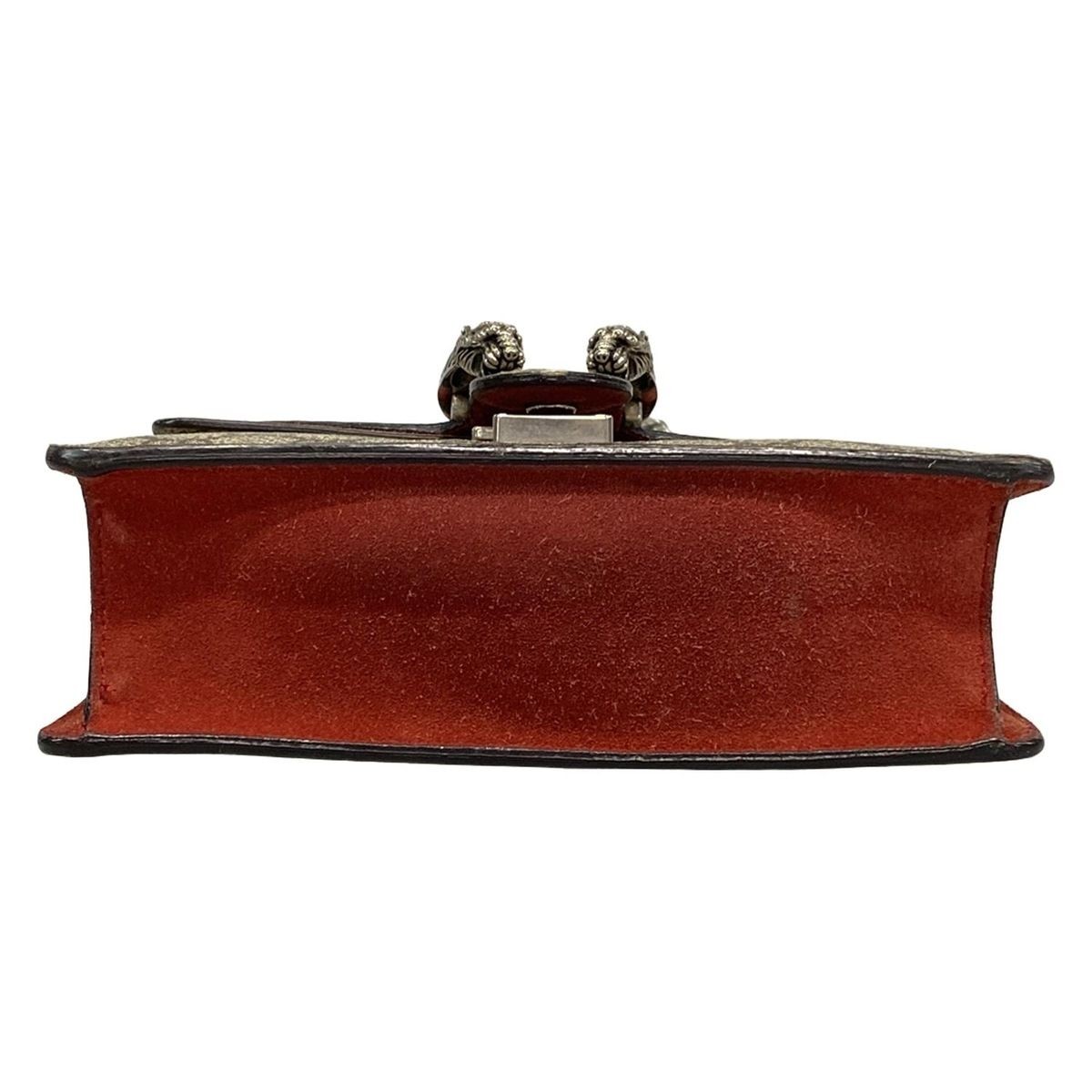 Gucci  Dionysus Shoulder Bag GG Supreme PVC Suede Beige Red Made In Italy JP thumbnail 5