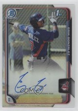 2015 Bowman Chrome Prospects Refractor 467/499 Erik Gonzalez #BCAP-EG Auto 2x4