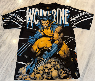 X-Men Wolverine Marvel Comics AOP Sz XL All Over Print Double
