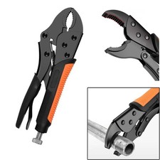 Heavy Duty Locking Pliers with Round and Straight Pipe Wrench for Machine Tools