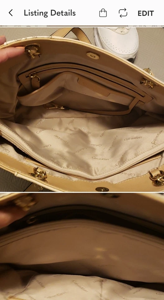 Calvin Klien 托特包钱包全新带盒 — 第 3/4 张图片