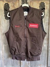 Riverside Vest Mens Medium Brown Thinsulate USA Made Workwear Uniform Stroehmann