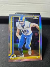 2025 Topps Chrome Football Tyler Higbee Refractor Rams #172