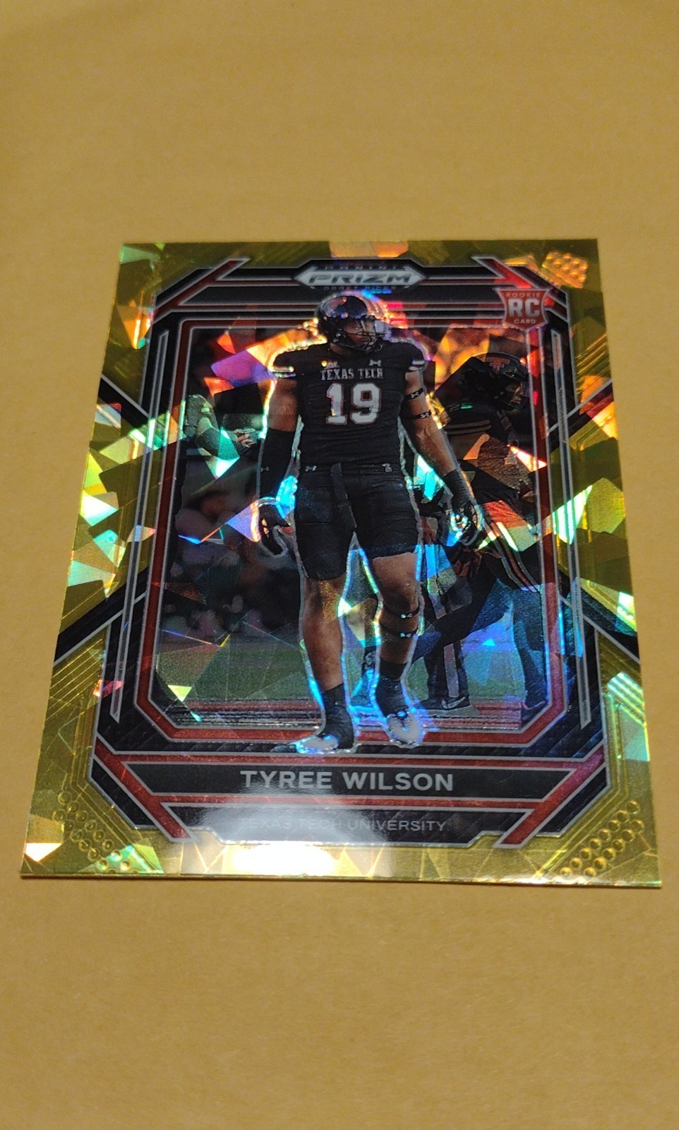Tyree Wilson Panini Prizm Draft Picks #164 Gold Ice