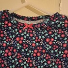 Child of Mine by Carter's Navy Cotton Knit Floral Bodysuit LS Snap 3-6M — photo 3
