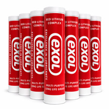 Exol Red Grease Cartridge 400g – Lithium Complex EP2 - Multi Pack Options
