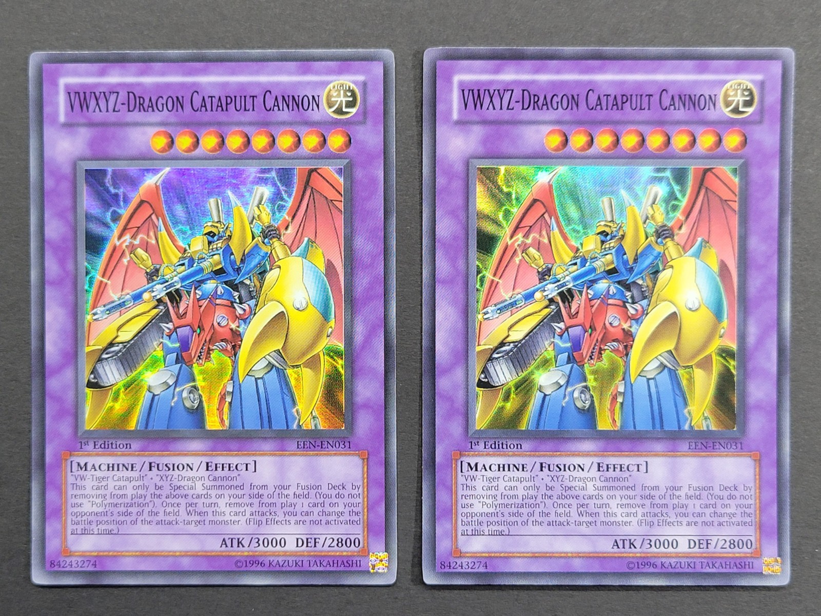 Yugioh VWXYZ Dragon Catapult Cannon x2 Lot 1st Edition Super Rare EEN-EN031