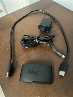 Roku Express Model 3930X HD Streaming Device HDMI Cable & Power Supply No Remote