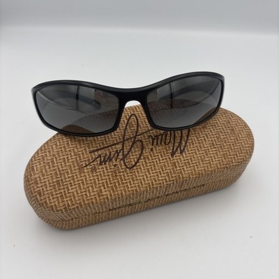 RARE Vintage Maui Jim MJ 106-02 Hoku Black Sunglasses