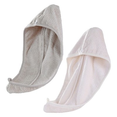 2 Pcs Schnell Trocknende, Saugfähige Haartuchkappe Haartrocknungsturban