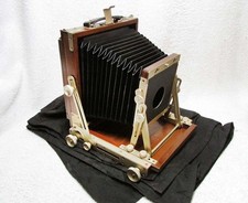 NICE Nagaoka Seisakusho VIEW 4x5 Cherry WOOD Field CAMERA w/ Lens Board Cloth