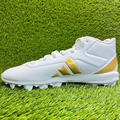 Adidas Adizero Impact.2 MD Mens Size 11.5 White Gold Running