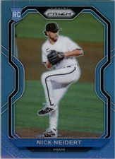 2021 Panini Prizm Prizms Carolina Blue #231 Nick Neidert - BB