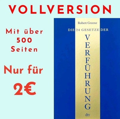 Die 24 Gesetze Der Verführung, Robert Greene VOLLVERSION - über 500 Seiten